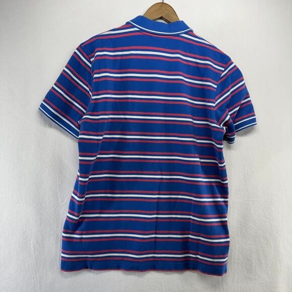 Brooks Brothers Polo Shirt men's XL Blue Pink Performance Embroidered Logo Knit - Picture 8 of 10